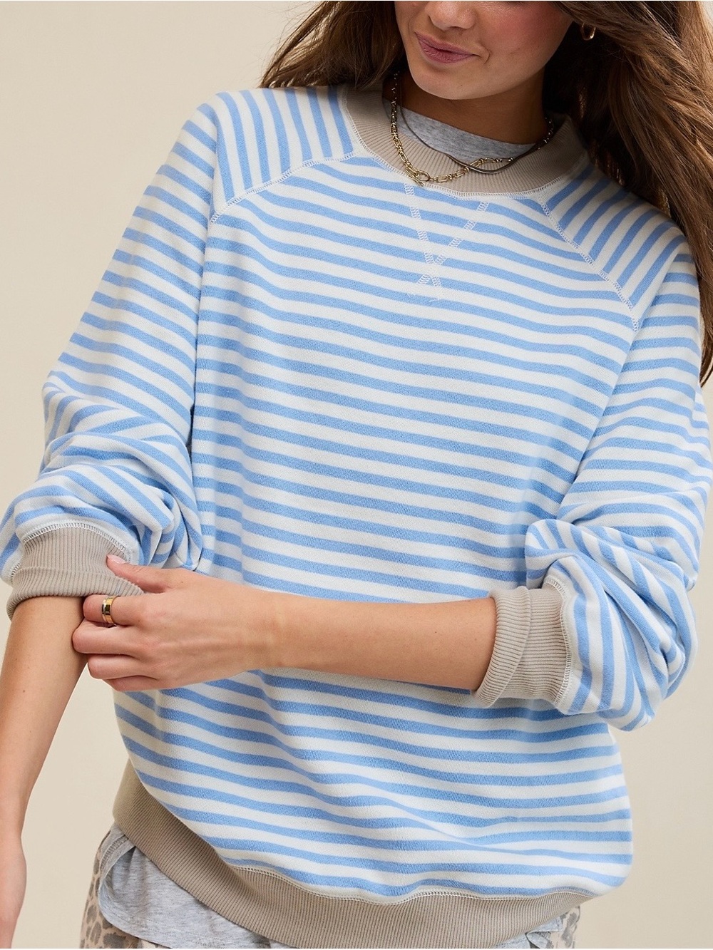 Aerie Go-To Boyfriend Sweatshirt 
In Horizon Sky color-way BIN#15 - Picture 5 of 7